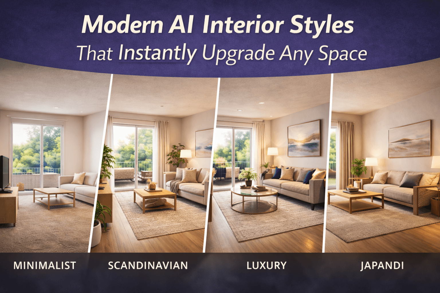 Modern AI Interior Styles You Can Generate Instantly